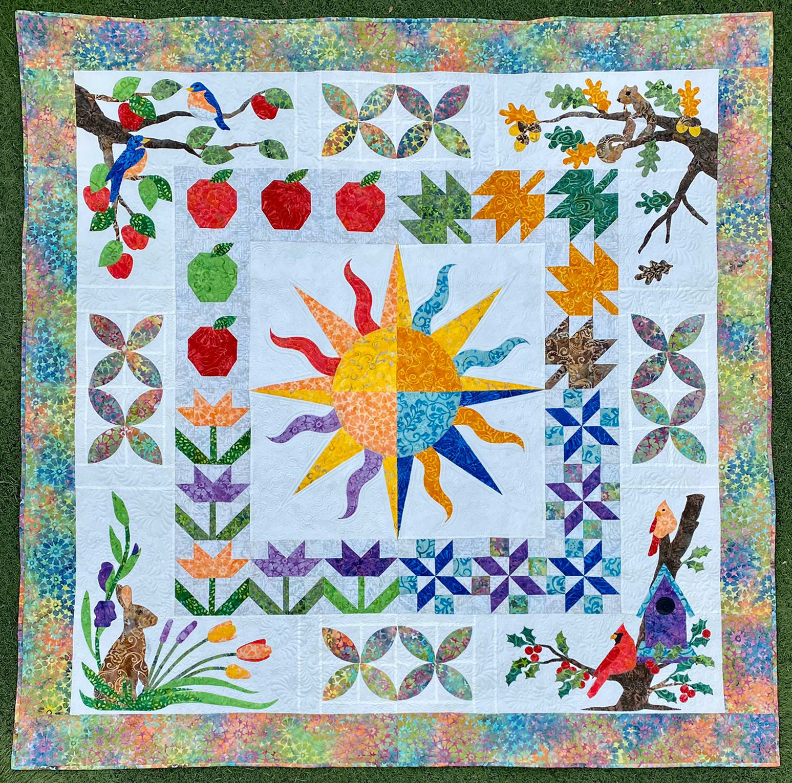 Quilters' Color Therapy Block E Tutorial by Material Girlfriends, Lora Zmak  and Lisa Norton 